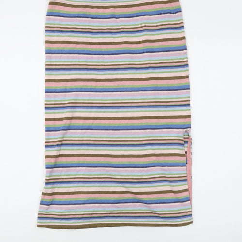 Jigsaw Women's Multicoloured Stripe Skirt M