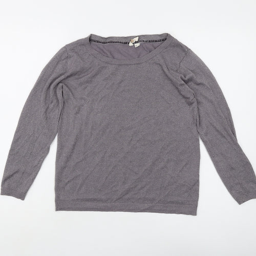 White Stuff Women's Grey Pullover Jumper Size 8