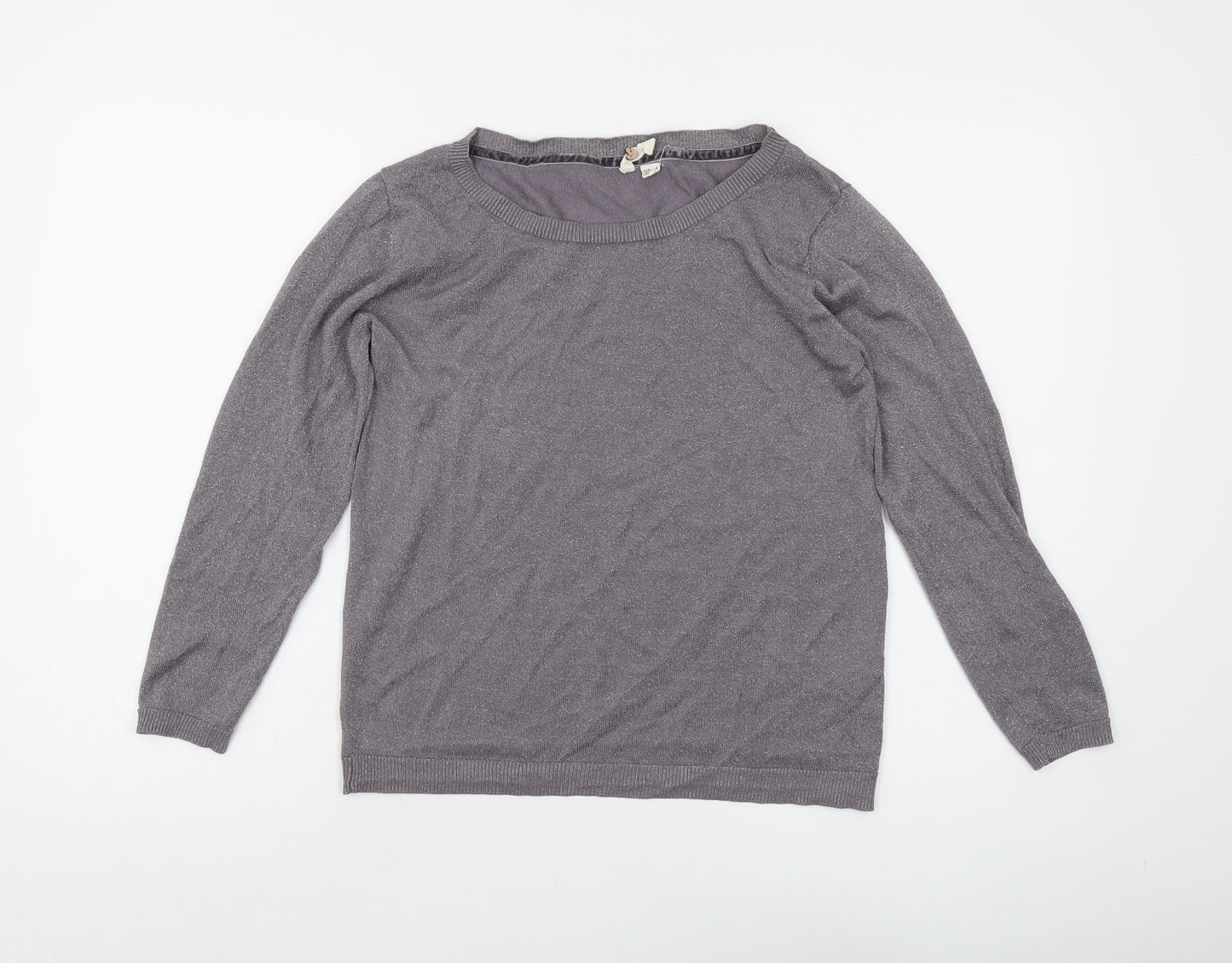 White Stuff Women's Grey Pullover Jumper Size 8