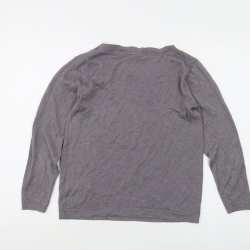White Stuff Women's Grey Pullover Jumper Size 8