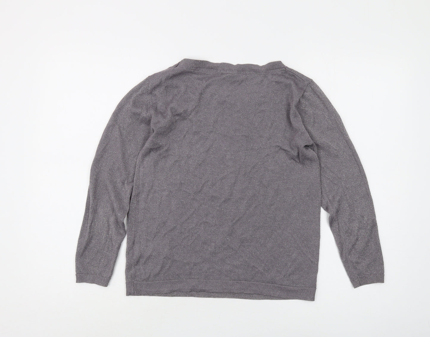 White Stuff Women's Grey Pullover Jumper Size 8