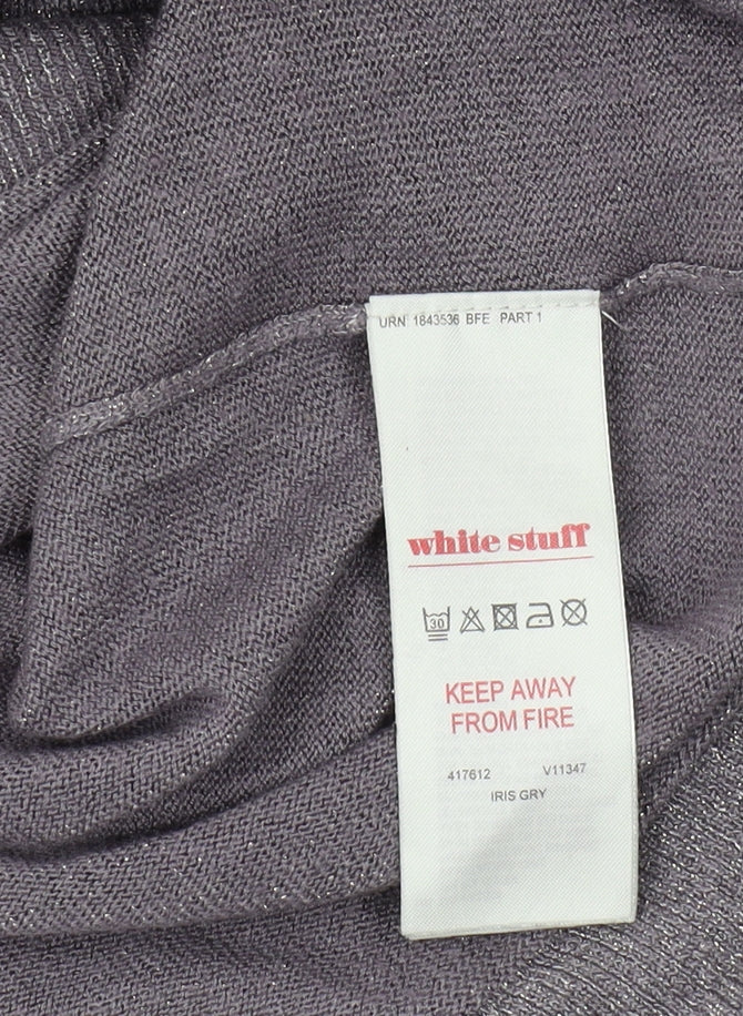 White Stuff Women's Grey Pullover Jumper Size 8