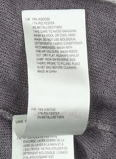 White Stuff Women's Grey Pullover Jumper Size 8