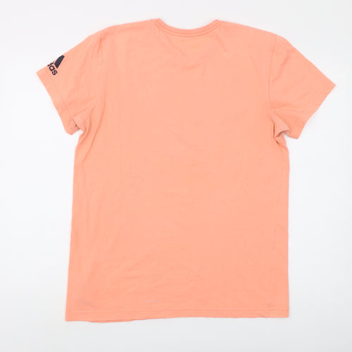 Adidas Men's Coral Graphic Print T-Shirt M