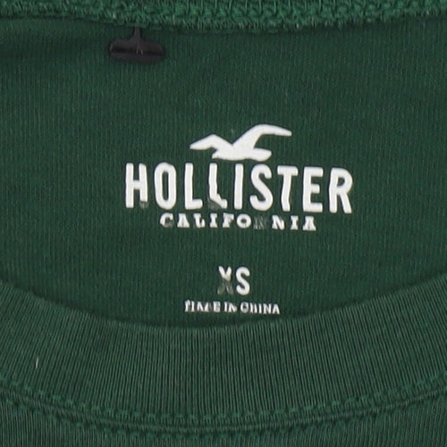 Hollister Unisex Green Long Sleeve T-Shirt XS