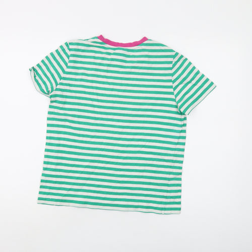& Other Stories Women's Green Striped Ringer T-Shirt