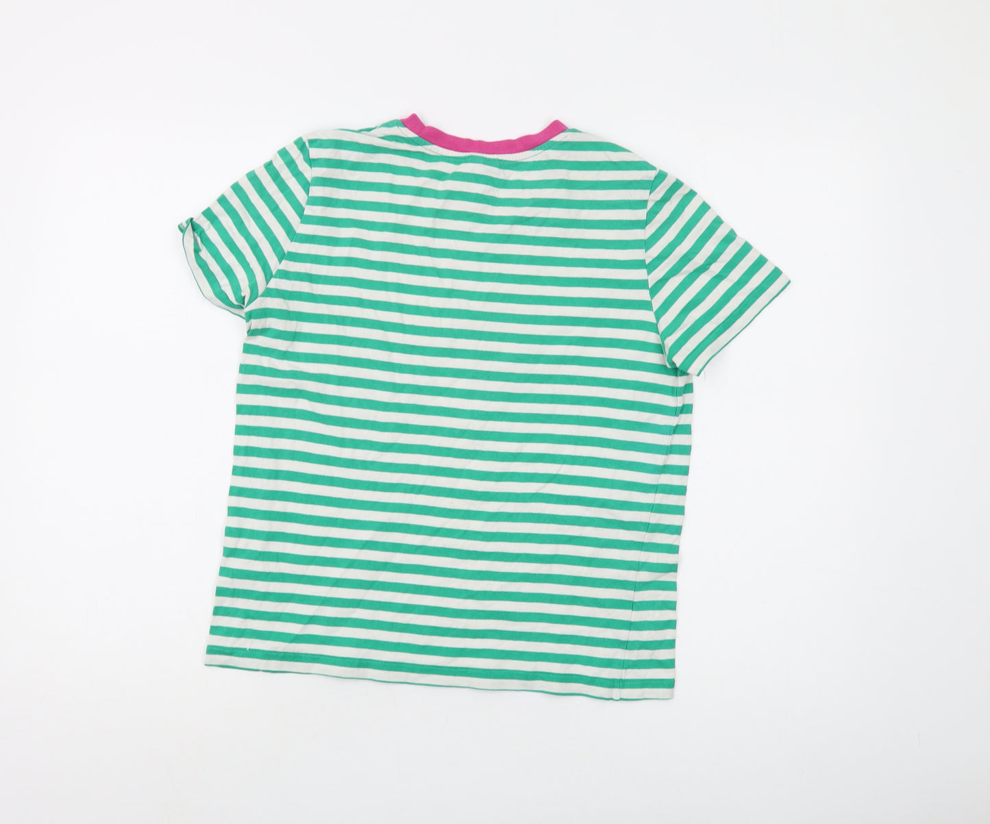 & Other Stories Women's Green Striped Ringer T-Shirt