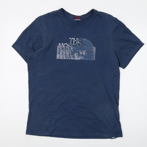 The North Face Men's Blue Crew Neck T-Shirt - Size L