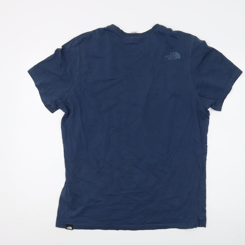 The North Face Men's Blue Crew Neck T-Shirt - Size L