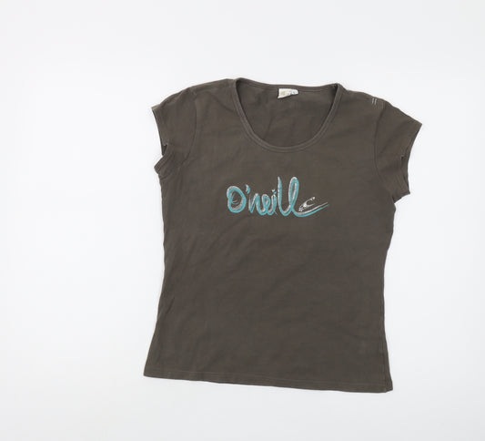 O'Neill Women's Brown T-Shirt, Size L, Casual Jersey Top