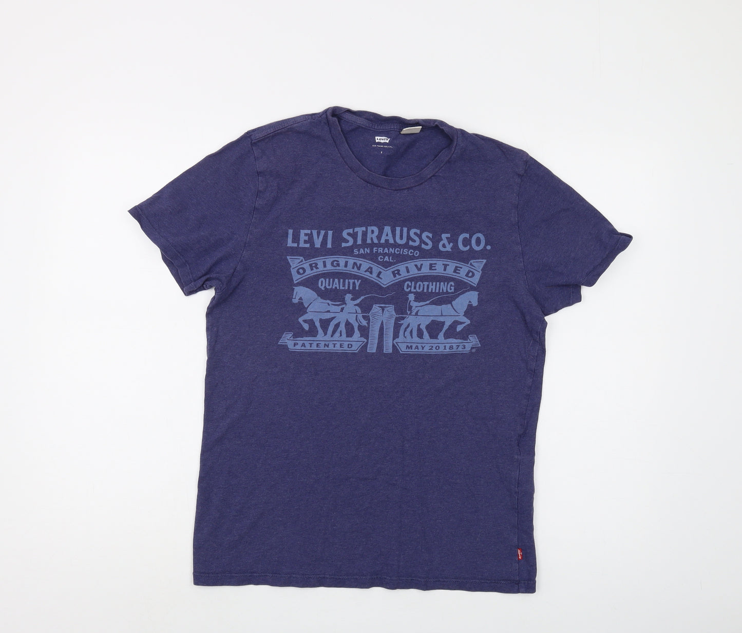 Levi's Blue Men's Cotton T-Shirt Size S