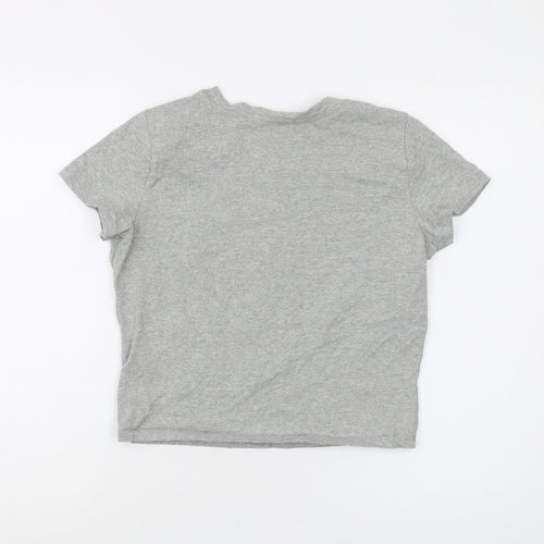 Hollister Women's Grey Basic T-Shirt M