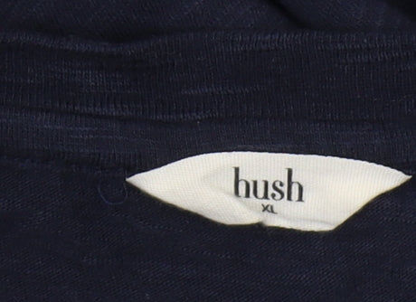 Hush Women's Blue XL T-Shirt with Star Design