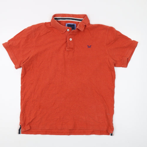 Crew Clothing Men's Orange Polo Shirt L - Classic Casual