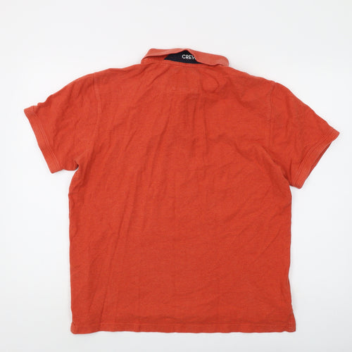 Crew Clothing Men's Orange Polo Shirt L - Classic Casual