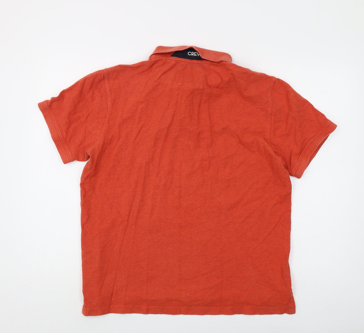 Crew Clothing Men's Orange Polo Shirt L - Classic Casual