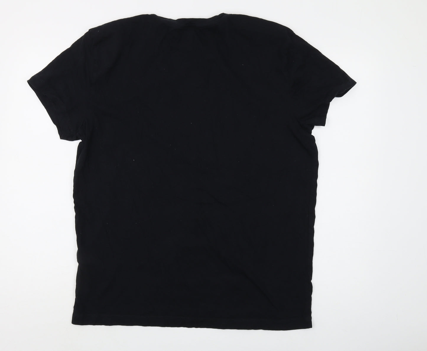 Gant Men's Black XL Crew Neck Logo T-Shirt