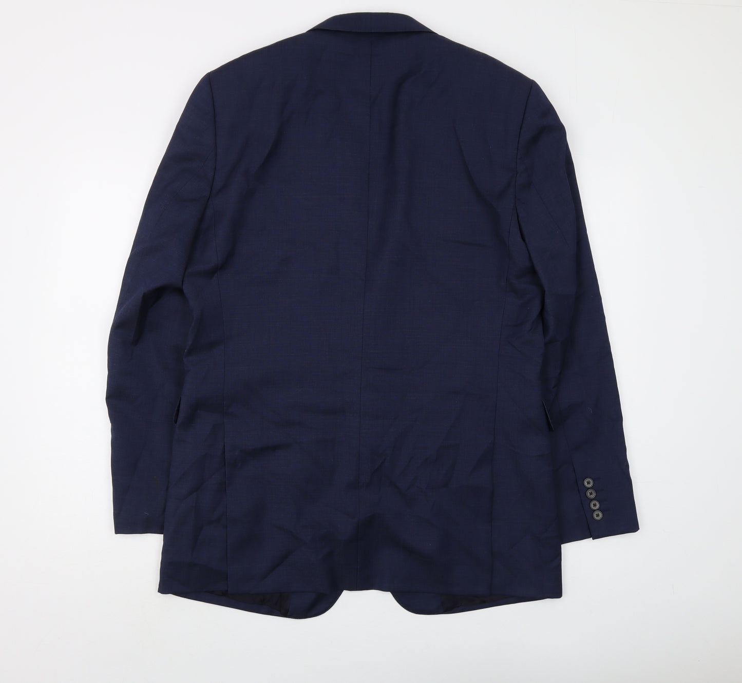 Jaeger Men's Blue Blazer, Size 40, Double-Vented