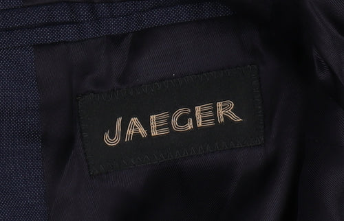 Jaeger Men's Blue Blazer, Size 40, Double-Vented