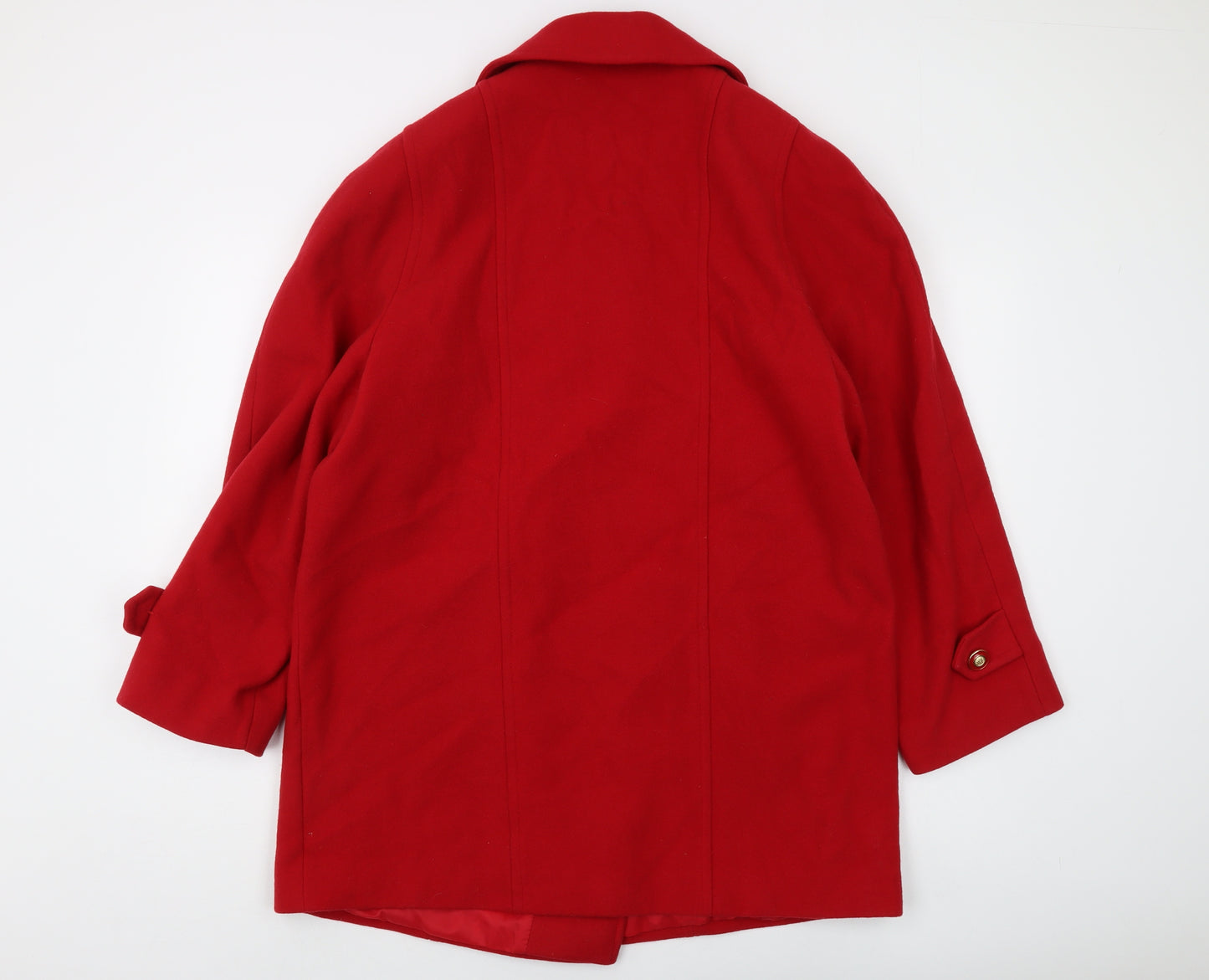 The Edinburgh Collection Women's Red Pea Coat Size 14