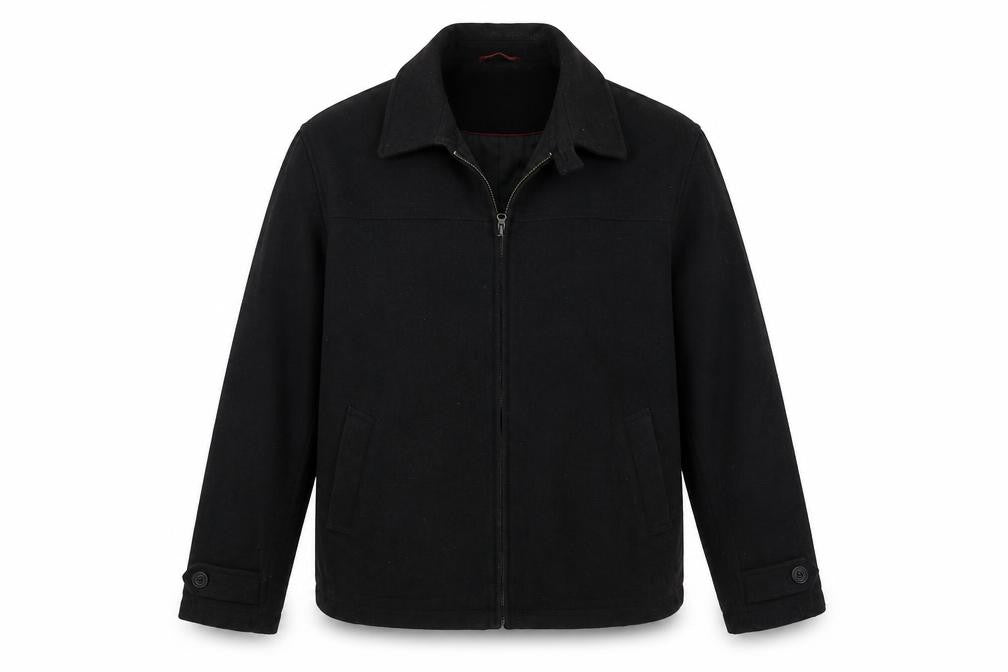 Front view of HC Weathercoats Men's Black L Jacket