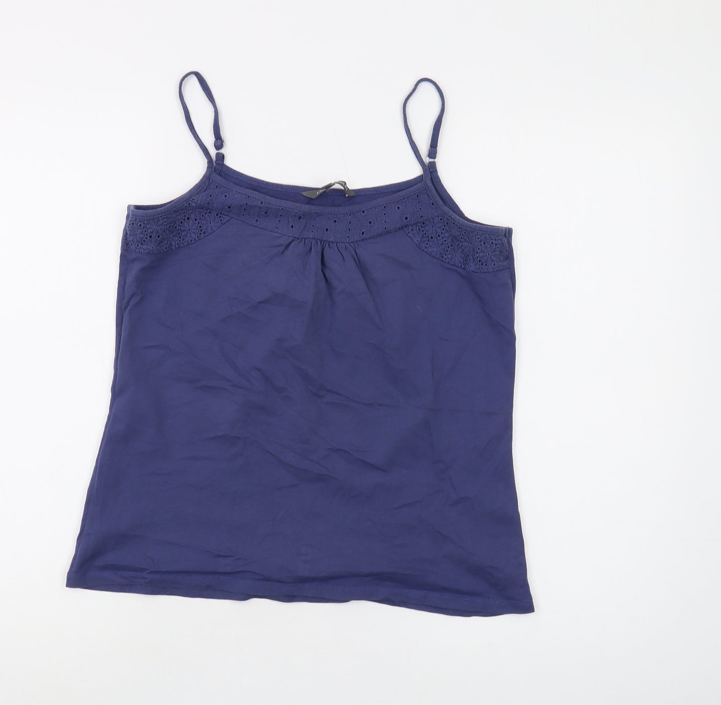 Laura Ashley Blue Camisole, Size 12, Women's Sleeveless Knit