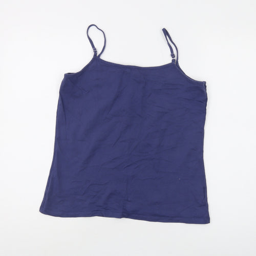 Laura Ashley Blue Camisole, Size 12, Women's Sleeveless Knit