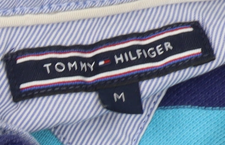 Tommy Hilfiger Men's Blue Striped Polo M