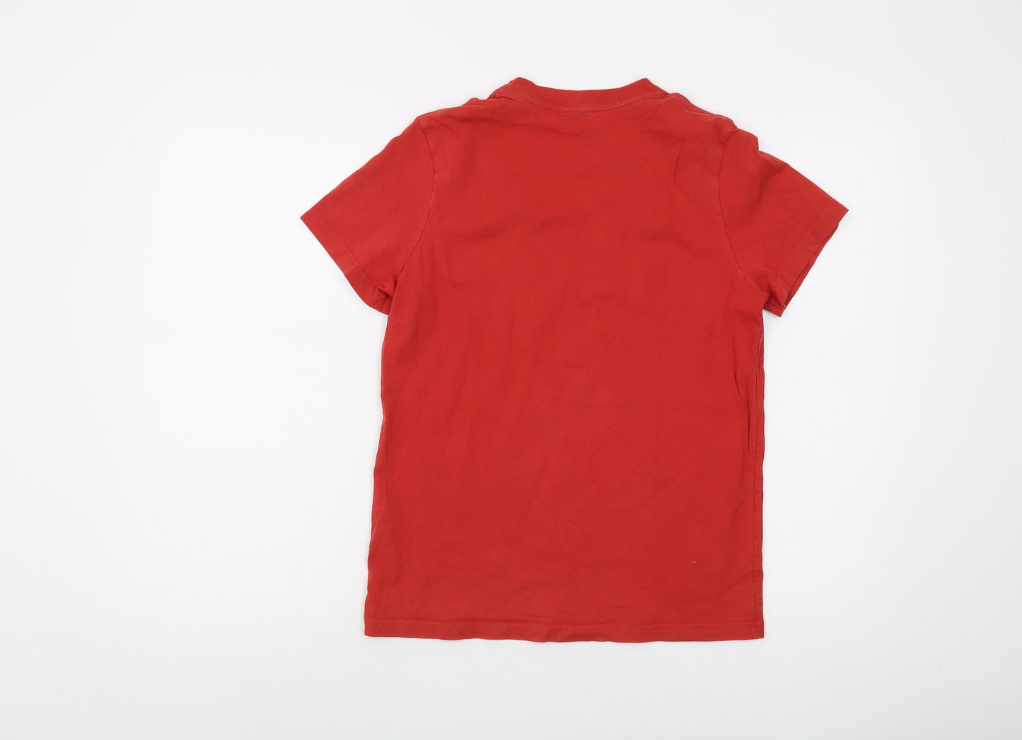 Boden Boys Red T-Shirt, Size 11-12, American Graphic Print