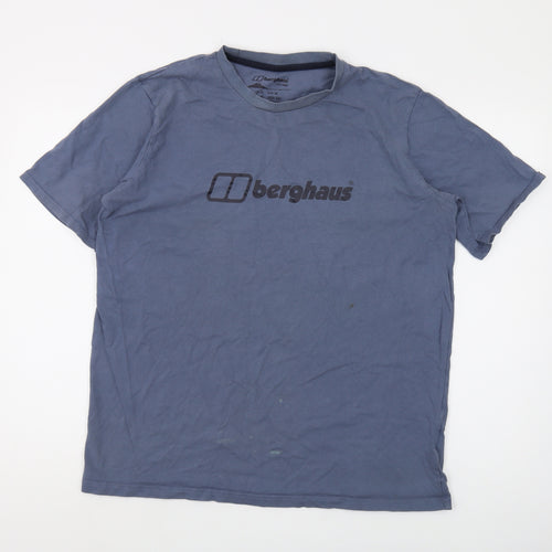 Berghaus Men's Blue XL T-Shirt with Logo