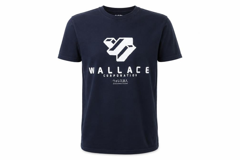 Front view of Blade Runner Men's Blue S T-Shirt, Sci-Fi Casual