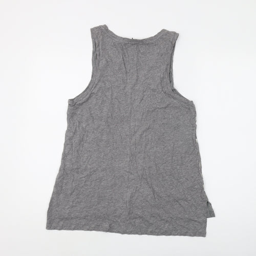 Gap Women's Grey Striped Tank Top - Size M