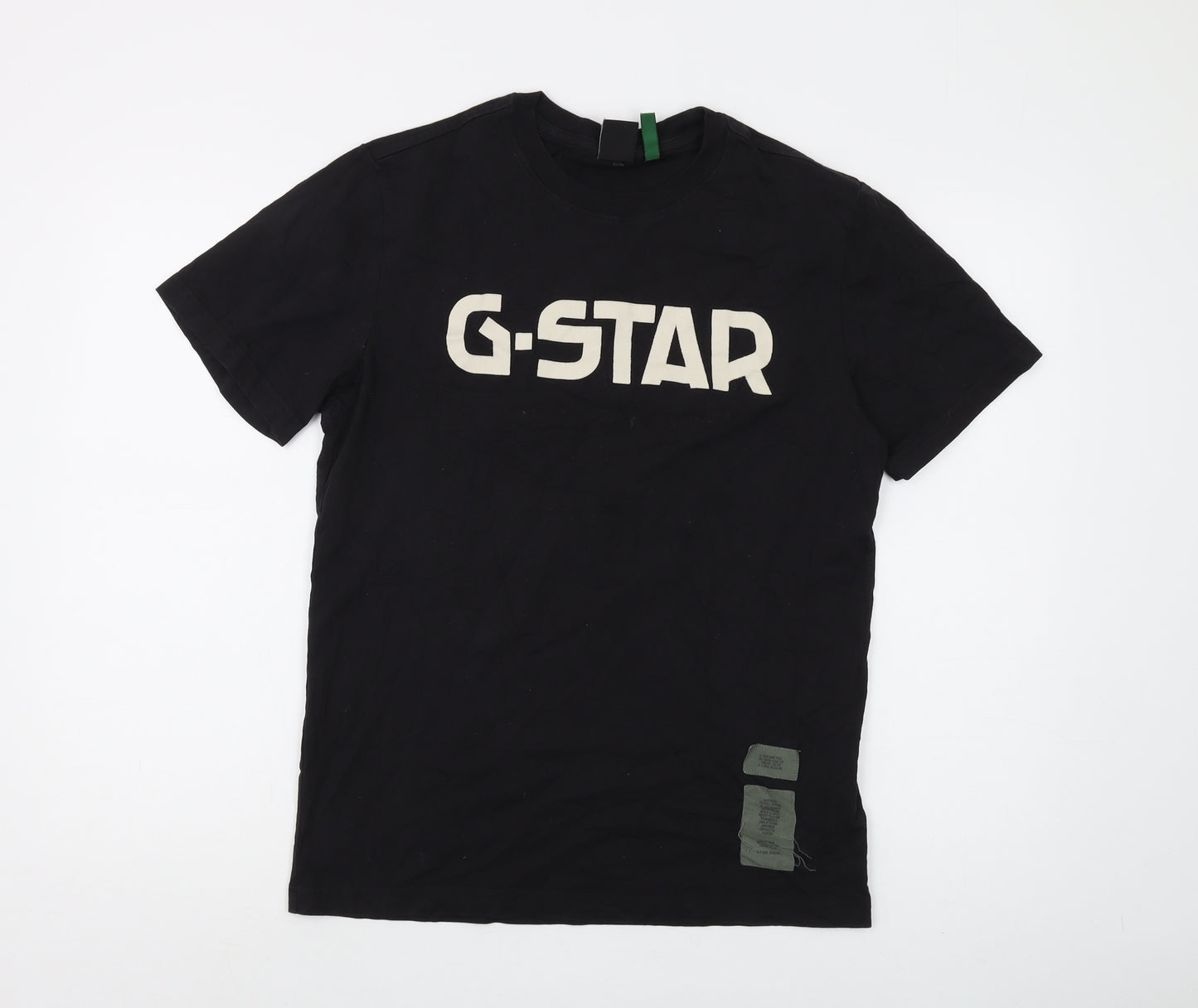 G-Star Men’s Black Crew Neck T-Shirt - Medium