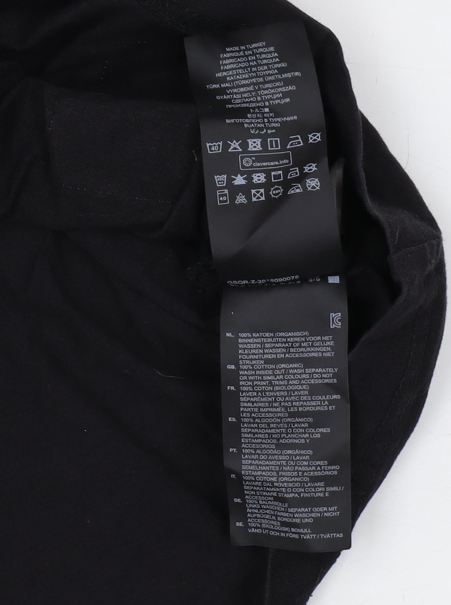 G-Star Men’s Black Crew Neck T-Shirt - Medium