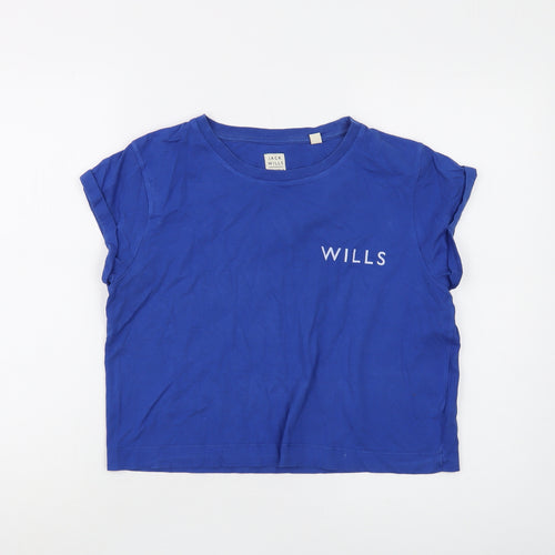 Jack Wills Women's Blue T-Shirt S Short Sleeve