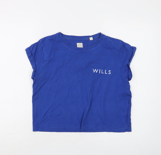 Jack Wills Women's Blue T-Shirt S Short Sleeve