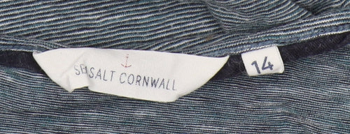 Seasalt Cornwall Women’s Blue T-Shirt Size 14 Casual Basic