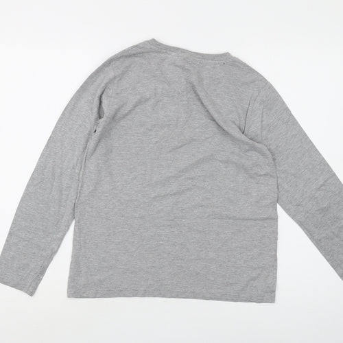 Harry Potter Boys Grey Graphic Print Long Sleeve T-Shirt 12-13Y