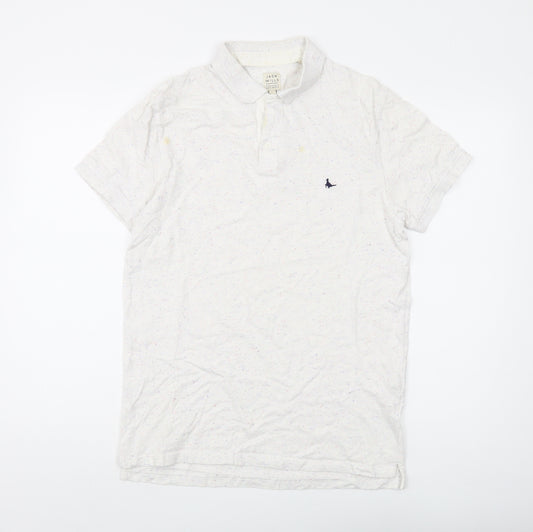 Jack Wills Men's White Polo M Short Sleeve Cotton