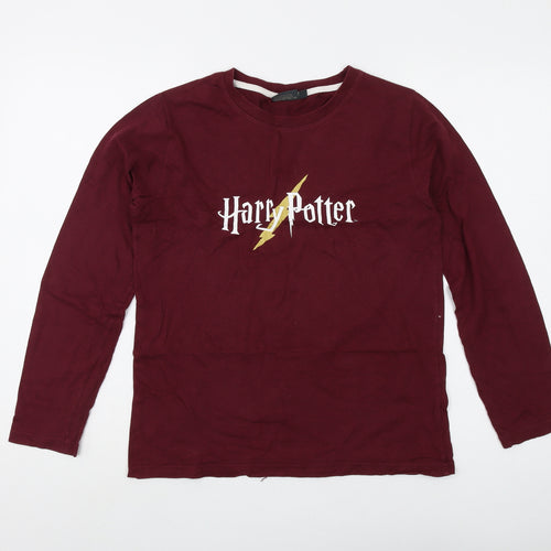 Harry Potter Boys Red Cotton Long Sleeve T-Shirt 12-13 Years