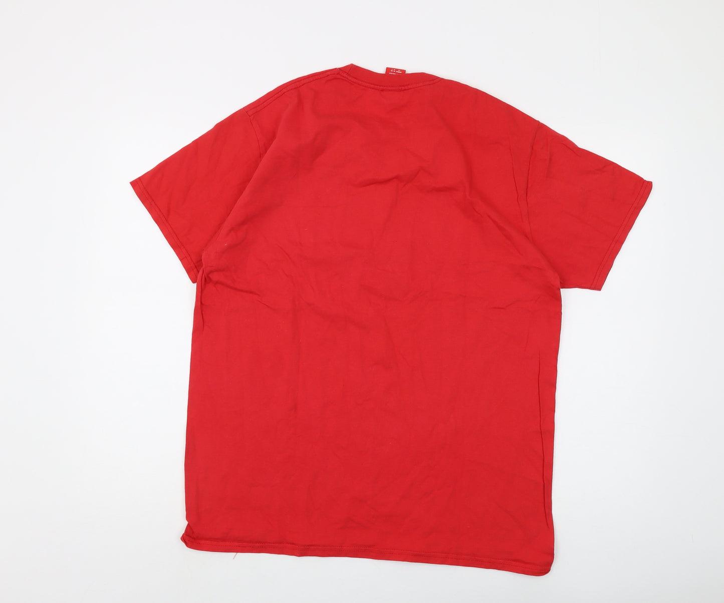 L.F.C. Men's Red Crew Neck Graphic T-Shirt XL