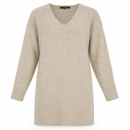 Vero Moda Women's Beige V-Neck Jumper Dress S