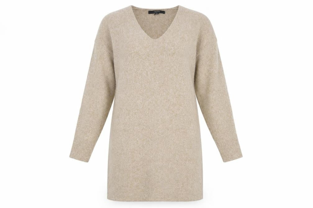 Vero Moda Women's Beige V-Neck Jumper Dress S
