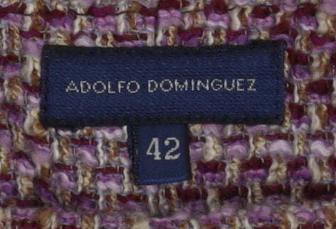 Adolfo Dominguez Women's Purple Wool Pencil Skirt Size 14