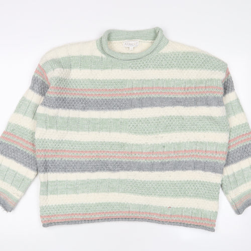 Apricot Women's Multicoloured Chunky-Knit Jumper S