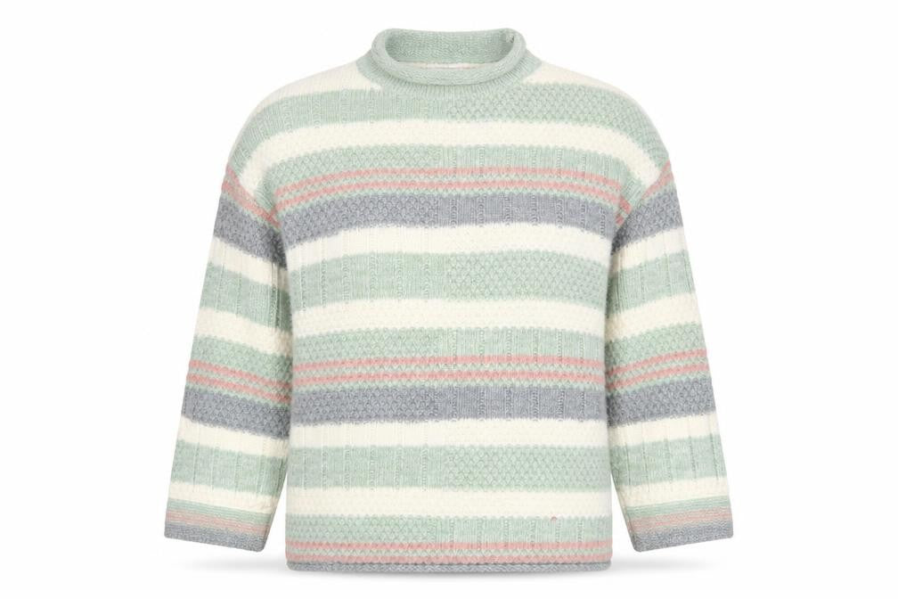 Front view of Apricot Women's Multicoloured Chunky-Knit Jumper S