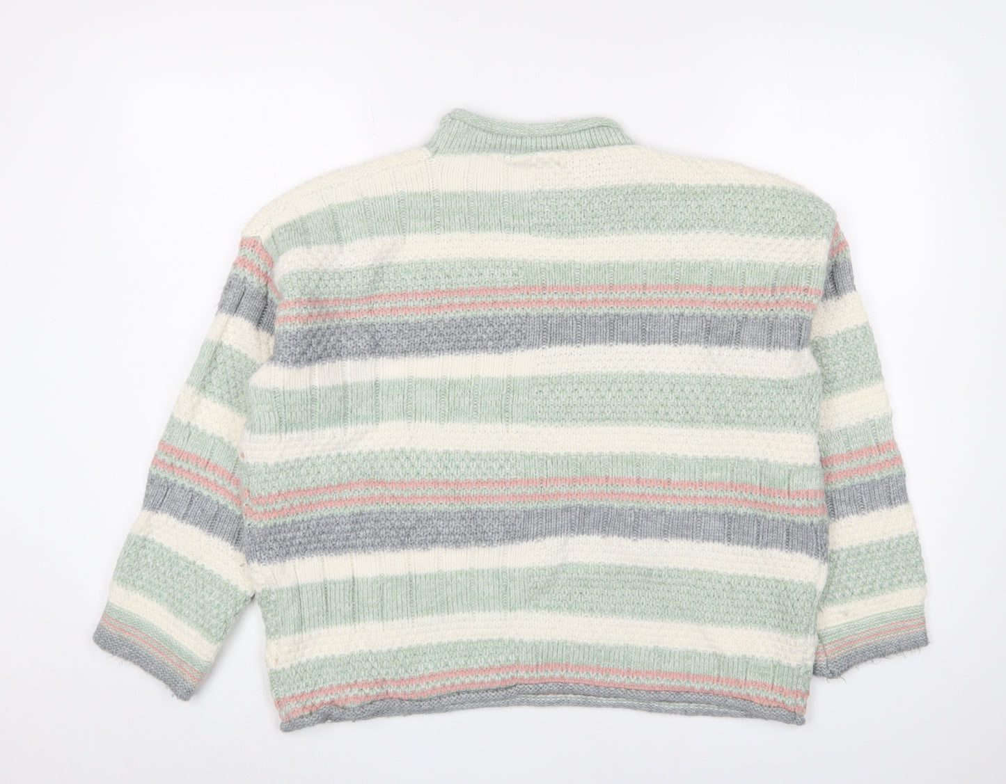 Apricot Women's Multicoloured Chunky-Knit Jumper S