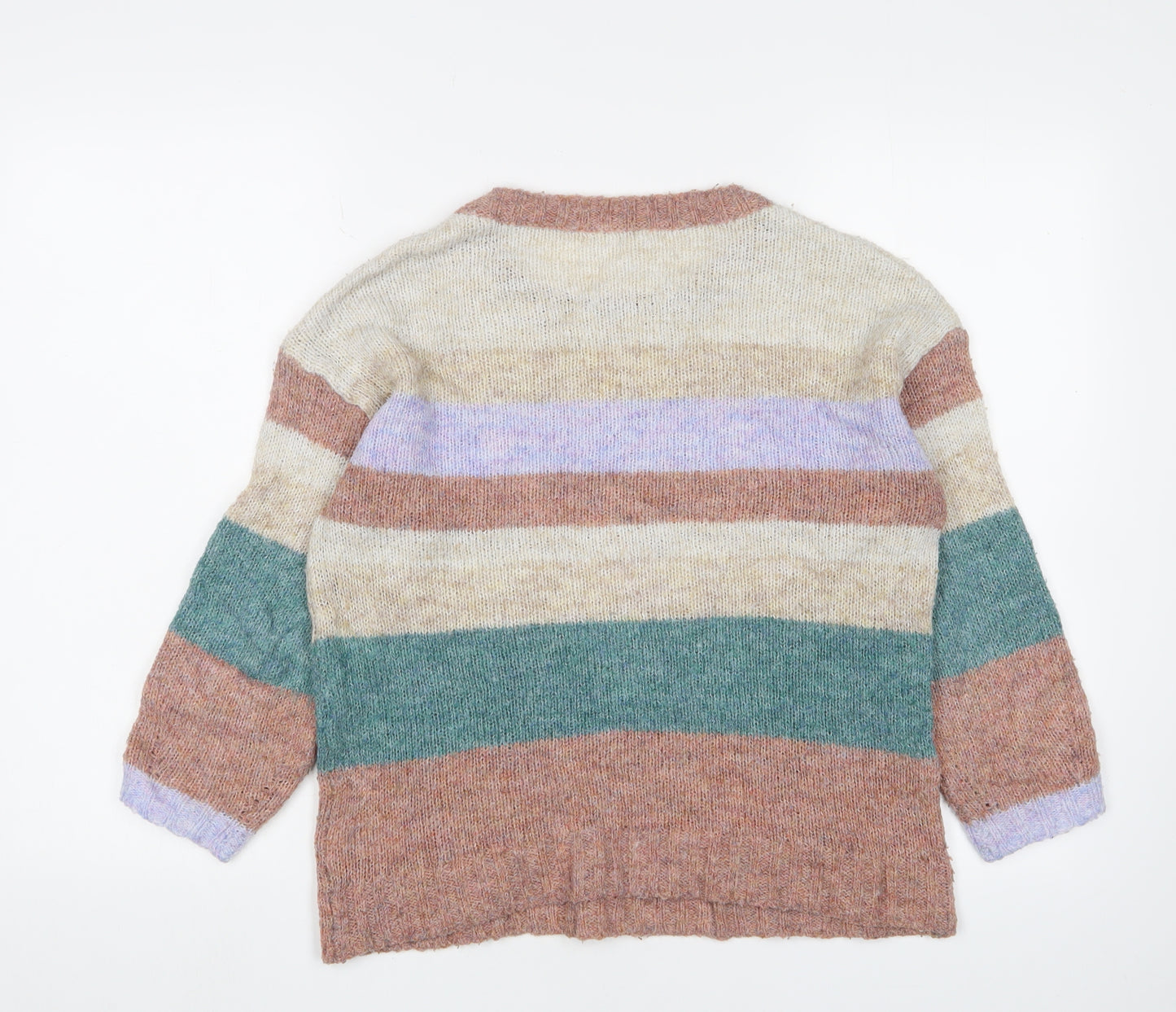 White Stuff Women's Multicoloured Striped Pullover Jumper