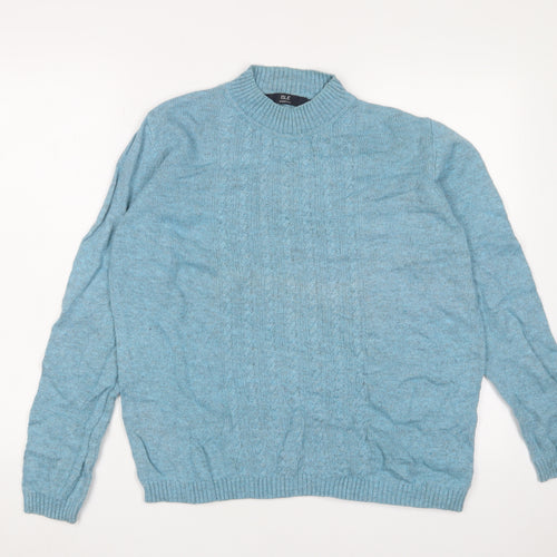 Isle Women's Blue Cable-Knit Jumper, Medium