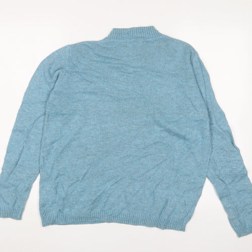 Isle Women's Blue Cable-Knit Jumper, Medium